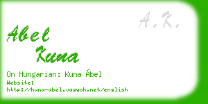 abel kuna business card